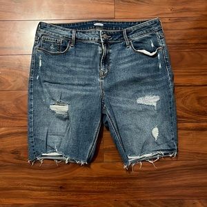 Size 12 denim Bermuda shorts
